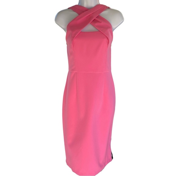 Vince Camuto Dresses & Skirts - Vince Camuto NWT Sleeveless Laguna Criss-Cross Halter Neck Bodycon Dress…
